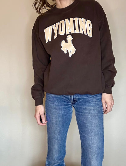 Y2K Wyoming Cowboys Crewneck Sweatshirt (Unisex M/L)