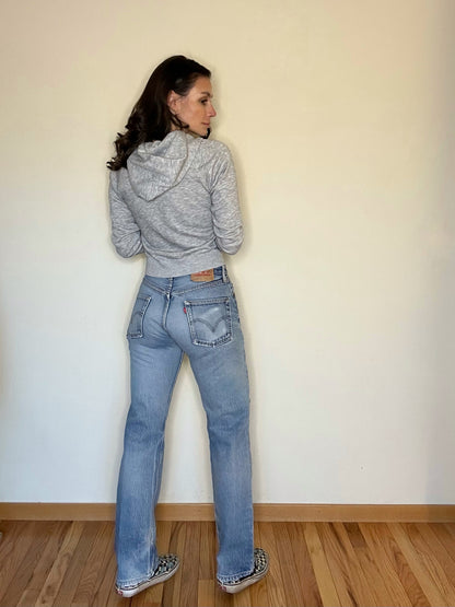 MCA Vintage Revival: Custom 90’s Levi’s 501XX Boro Patchwork Jeans (Modern 4/6)