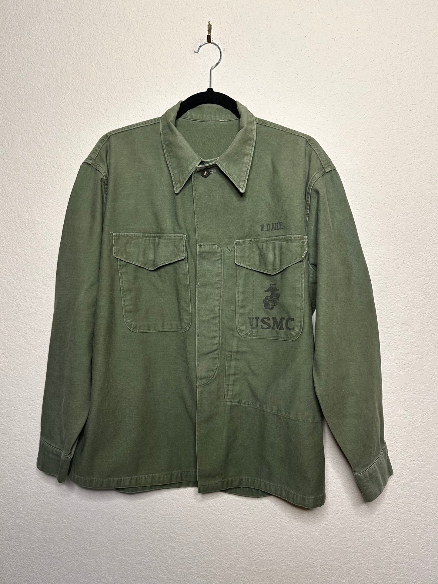 50’s Military P56 Cotton Sateen Utility Shirt OG107 (Unisex M)