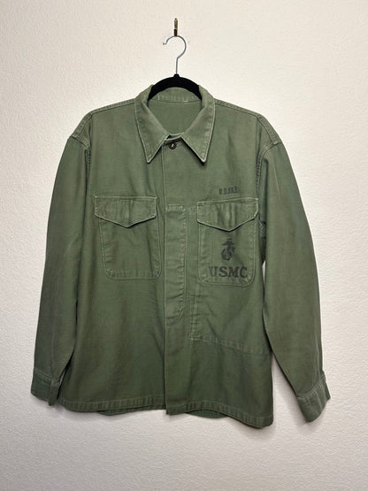 50’s Military P56 Cotton Sateen Utility Shirt OG107 (Unisex M)