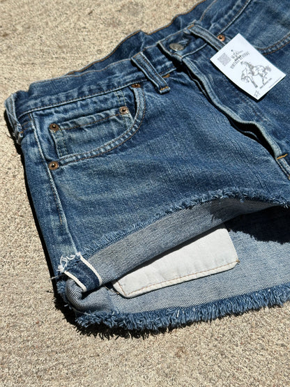 70’s Levi’s Redline Selvedge 501 STF Denim Cutoff Shorts (27” / Modern 26)