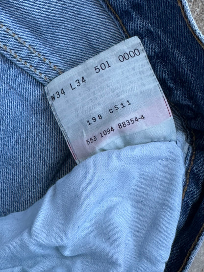 90’s Levi’s 501xx STF Denim Jeans USA (Men’s 31x30 / Women’s 29)