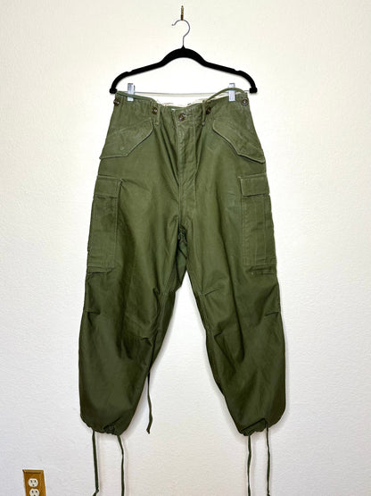 50’s US Military M-1951 Cotton OG Cargo Field Trousers (Men’s M)