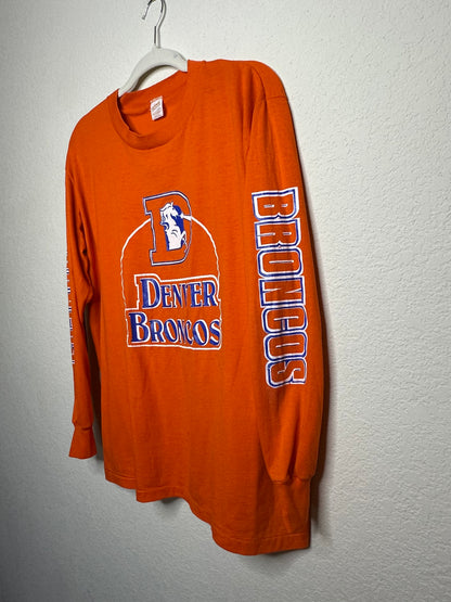 80’s Denver Broncos Long Sleeve Tee (Unisex L)