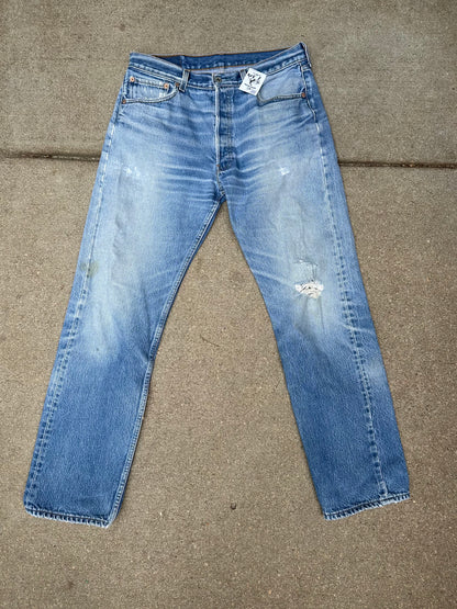 90’s Levi’s 501xx Distressed Jeans (Men’s 32/ Women’s 30)