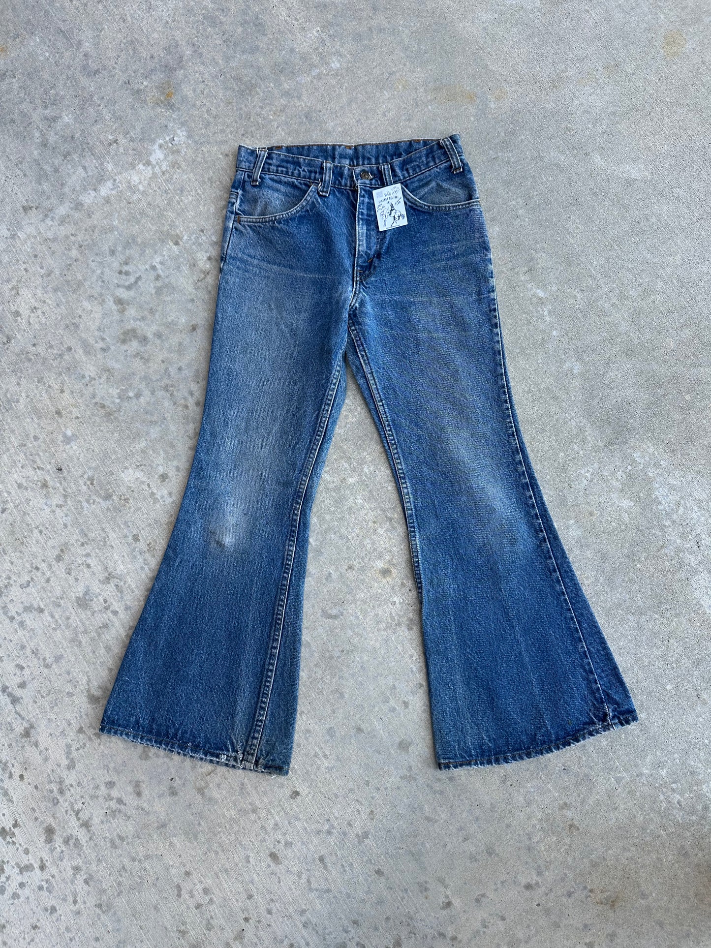 70’s Levi’s 684 Orange Tab Elephant Bell Bottom Denim Jeans USA (Women’s 26)