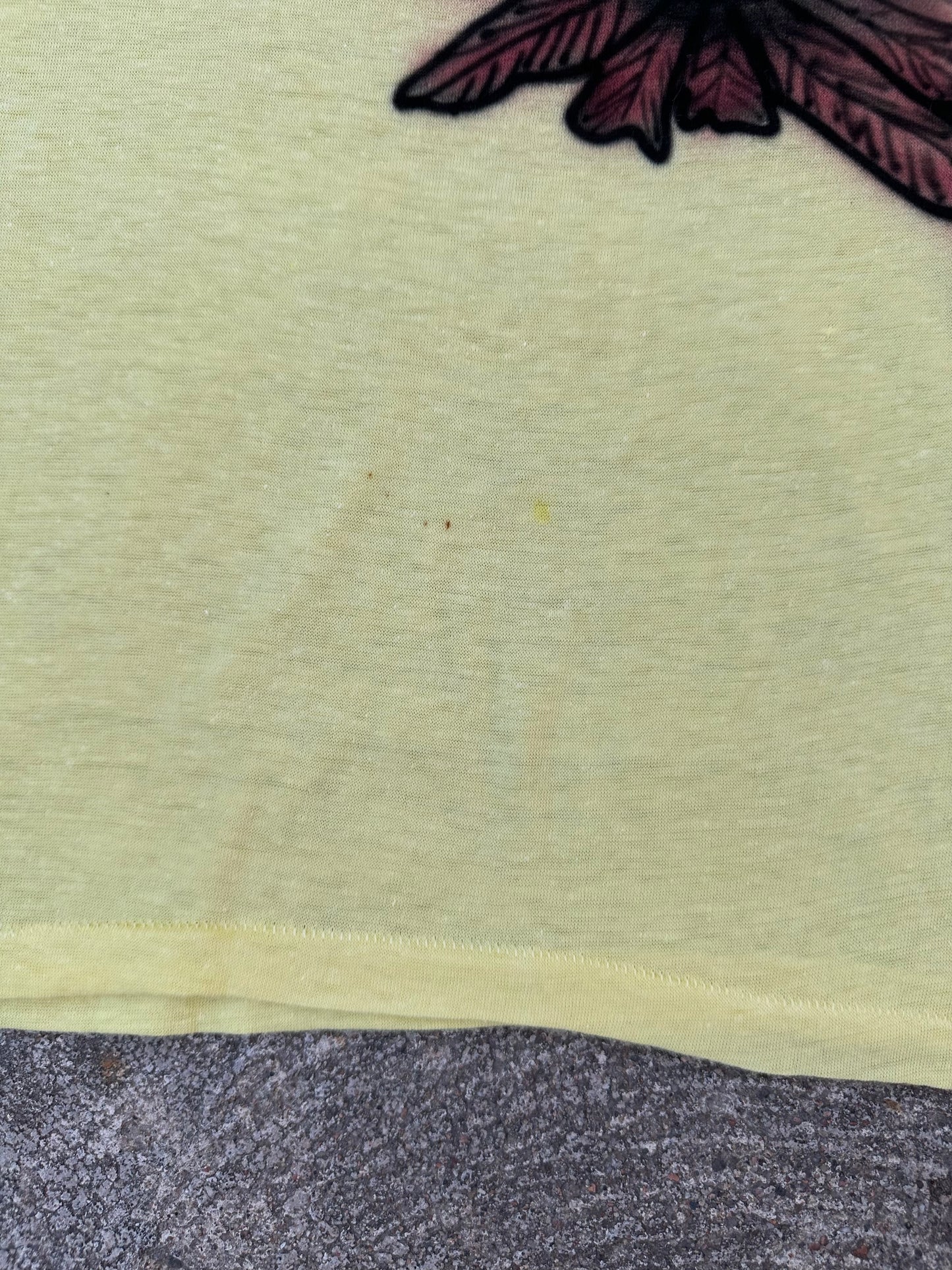 70’s Hand Airbrushed Spread Eagle Jump (Van Halen) Single Stitch 1/1 Tee (Unisex S)