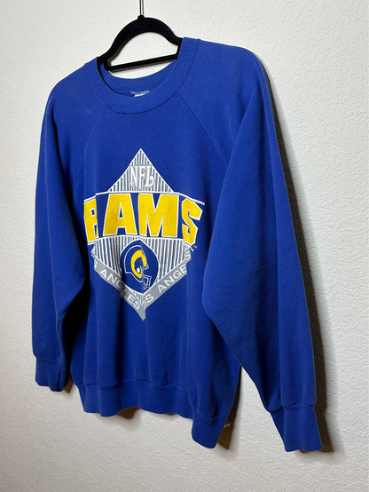 80’s LA Rams Raglan Sweatshirt (Unisex L)