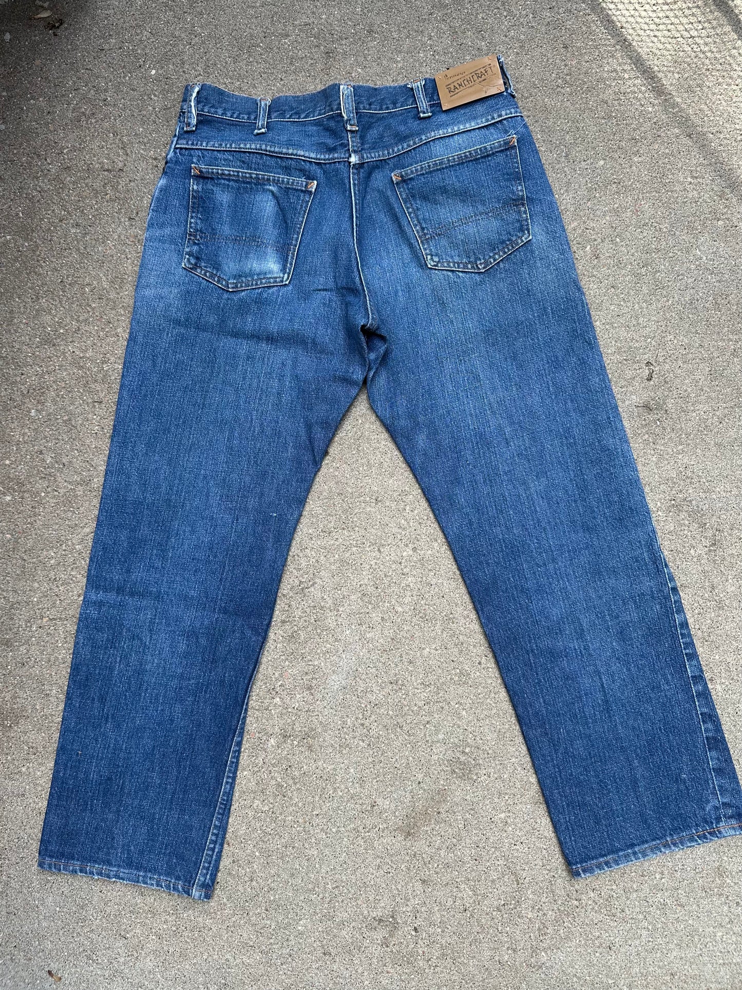 1960’s Ranchcraft Full Selvedge Western Jeans USA (33x31)