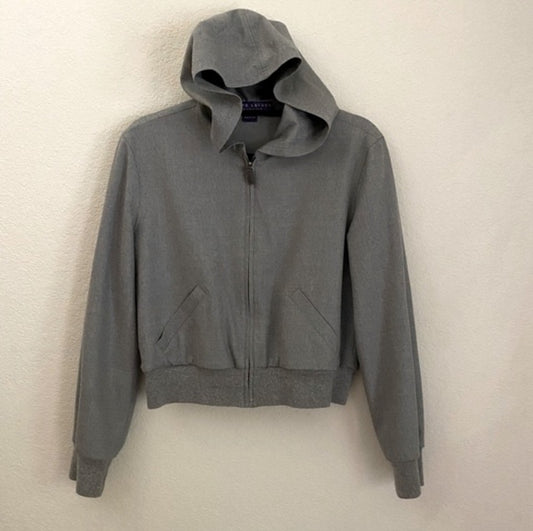 Vintage Ralph Lauren Collection (Purple Label) Wool Crop Zip-Up Hoodie (S/M)