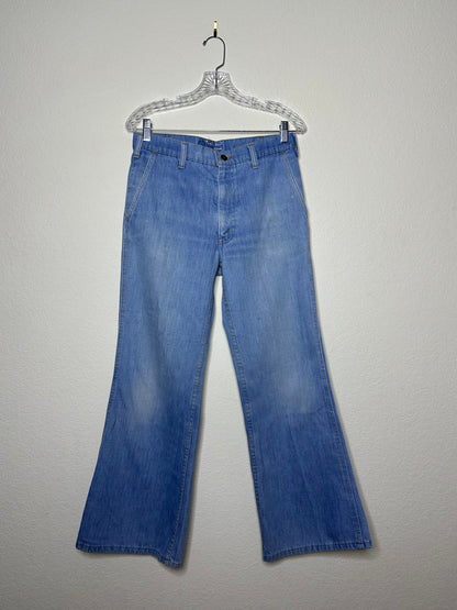 Rare 70’s Levi’s Orange Tab Soft Cotton Bell Flare Denim Trousers (30x29 / Modern 6)