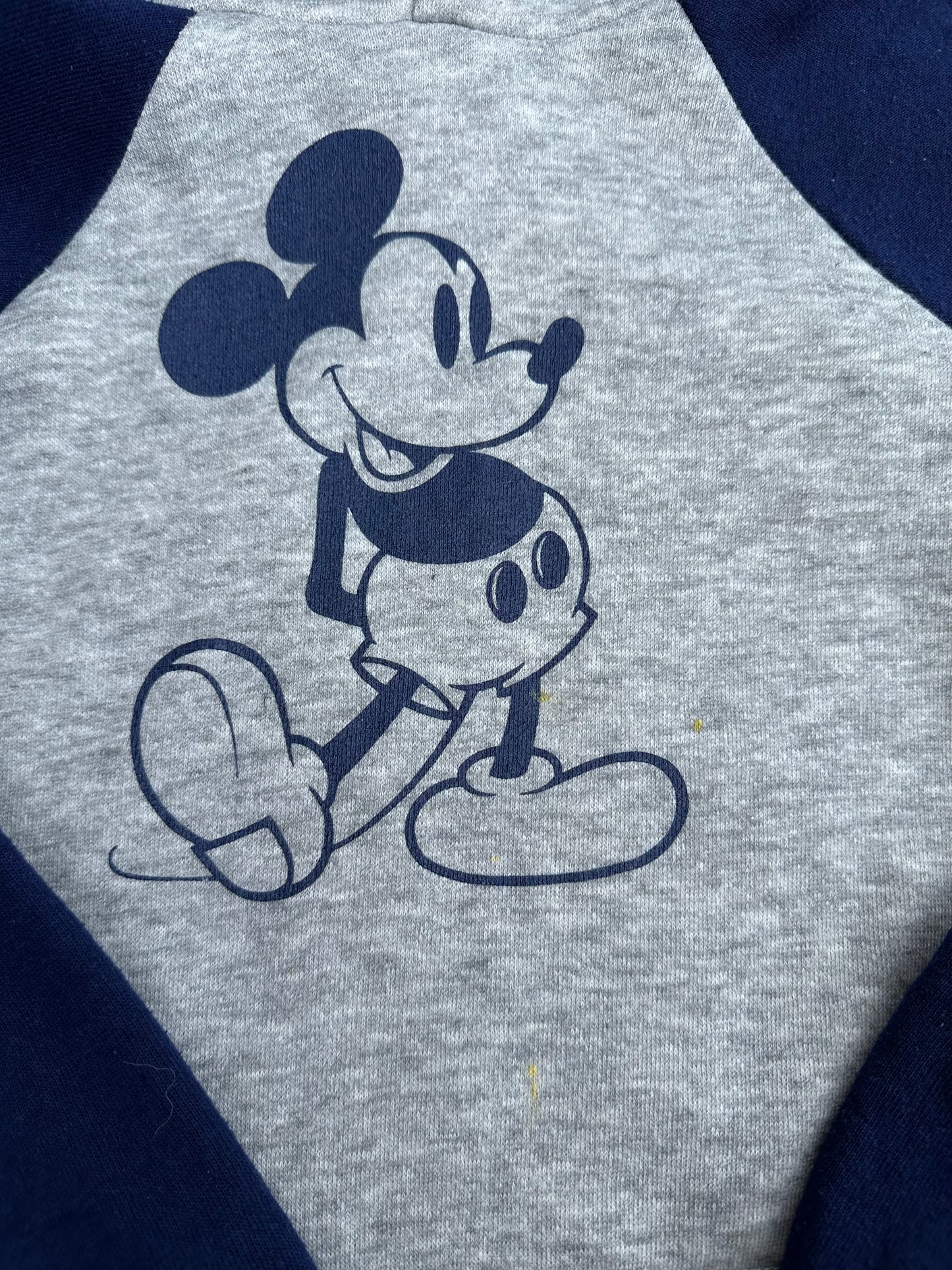 70’s Mickey Mouse Raglan Hoodie (Unisex S)