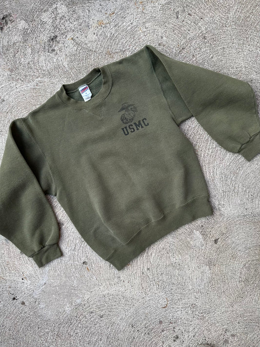 90’s USMC Military Single V Crewneck Sweatshirt (Unisex S)