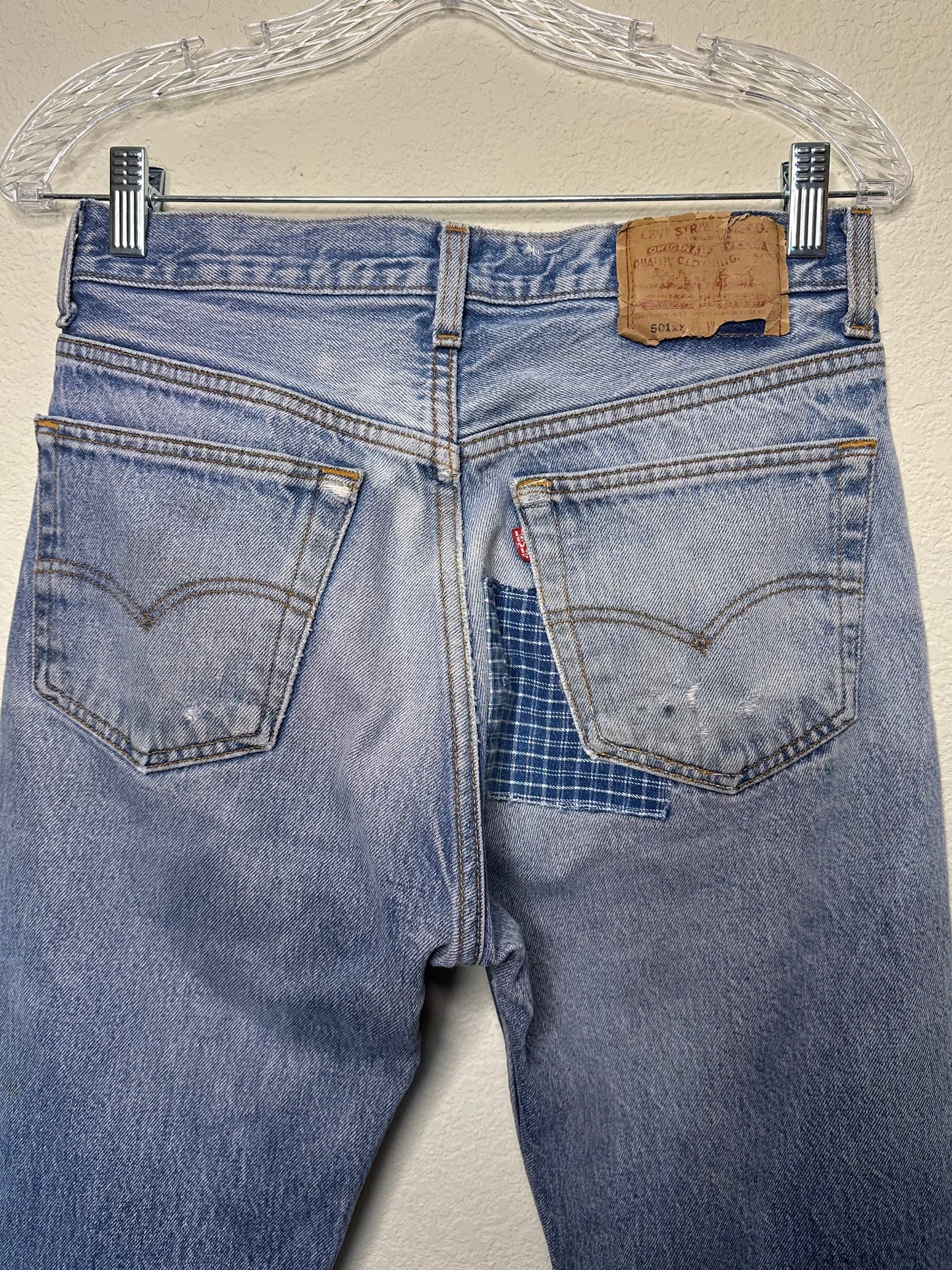 MCA Vintage Revival: 90’s Levi’s 501xx Patchwork Distressed Grunge Jeans USA (30x32 / Modern 6)