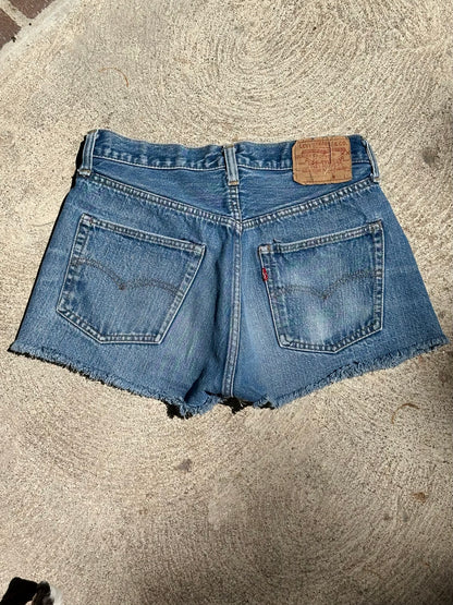 70’s Levi’s Redline Selvedge 501 STF Denim Cutoff Shorts (27” / Modern 25)