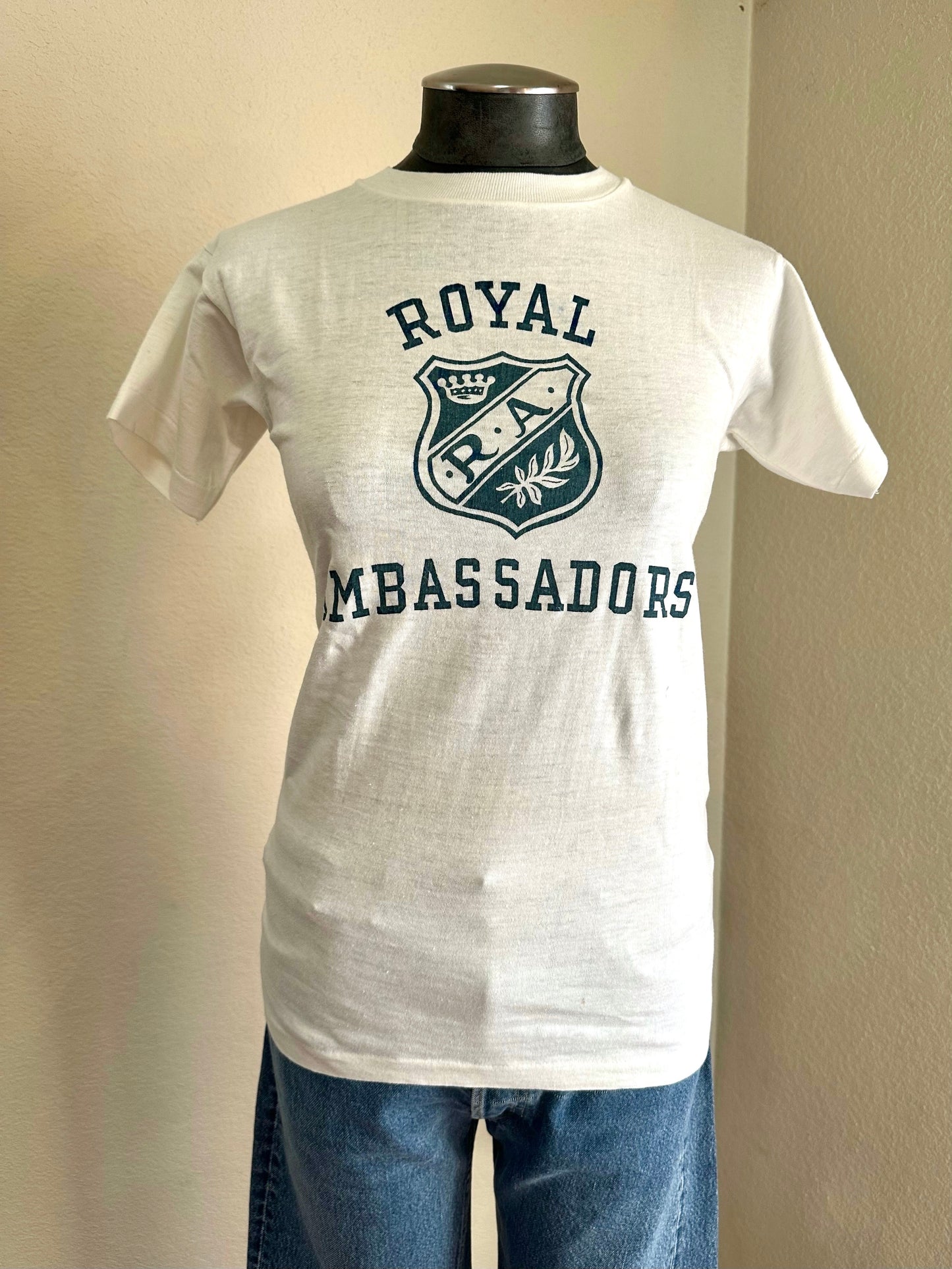 50’s Deadstock Champion “Running Man” Royal Ambassadors Single Stitch Tee (Unisex S)