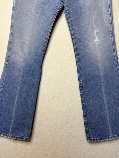 70’s Levi’s 517 Orange Tab Half Fade Distressed Bootcut Jeans (32x30 / Modern 8)