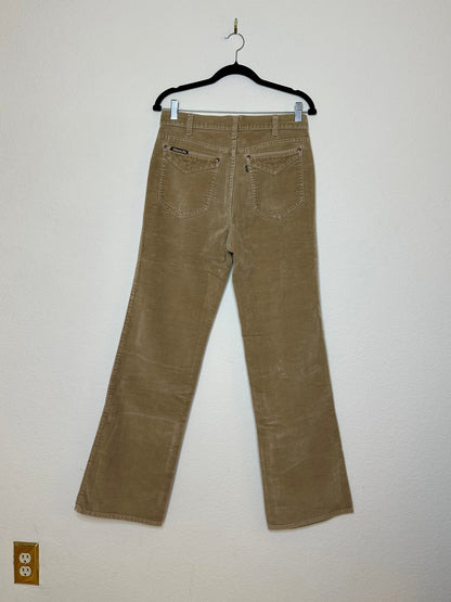 70’s Levi’s Movin’ On Velvet Corduroy Flare Pants w/ Hidden Rivets (Modern 6/8)