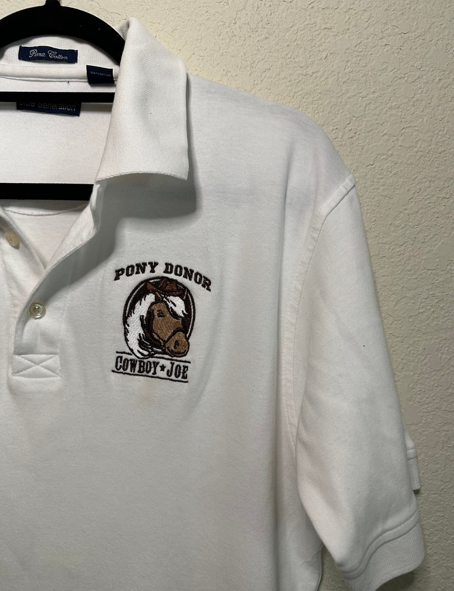 90’s Wyoming Cowboy Joe Club Embroidered Polo Shirt (Unisex M/L)