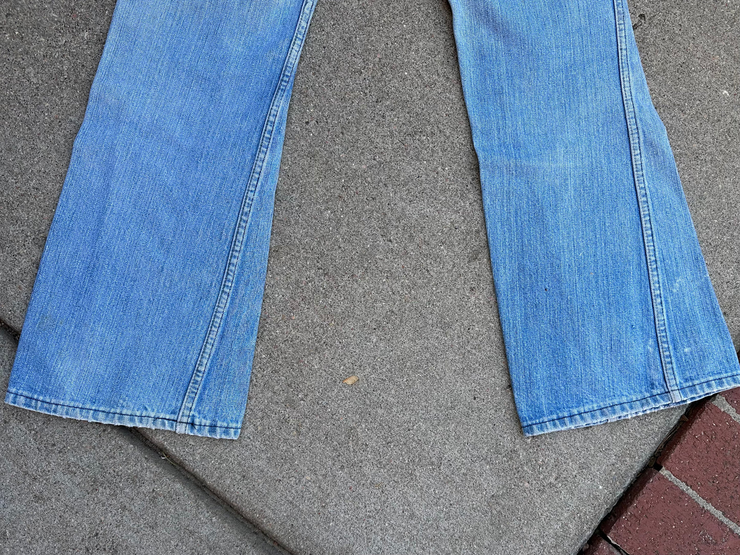 70’s Dickies Bootcut Patched Denim Twisted Seam Talon Jeans (Men’s 31x29/ Women’s 30)