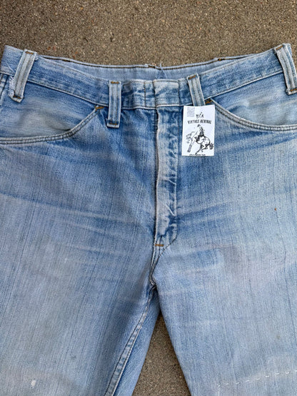 70’s Dickies Bootcut Patched Denim Twisted Seam Talon Jeans (Men’s 31x29/ Women’s 30)