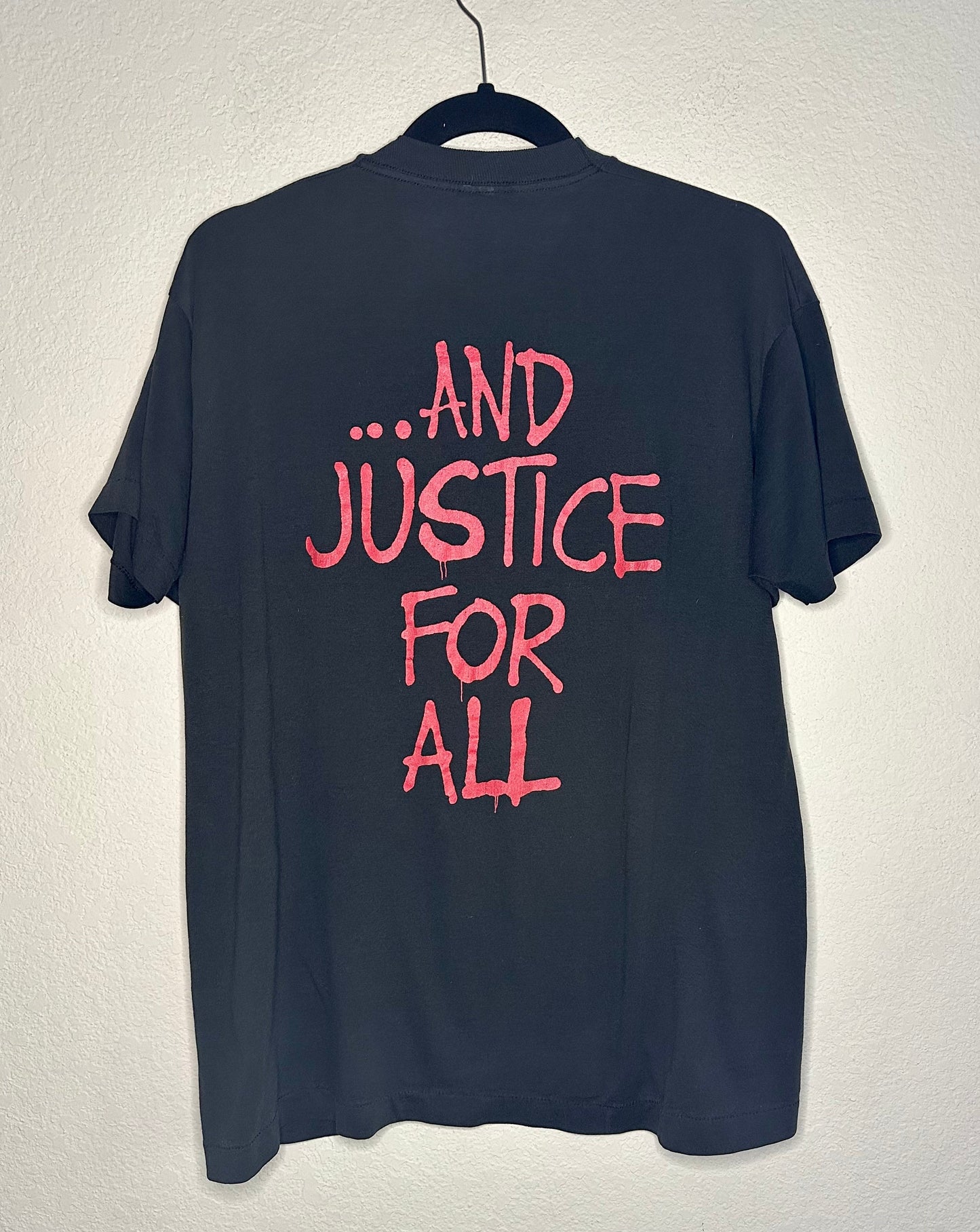 80s Metallica … And Justice For All Single Stitch Tour Tee (Unisex M)