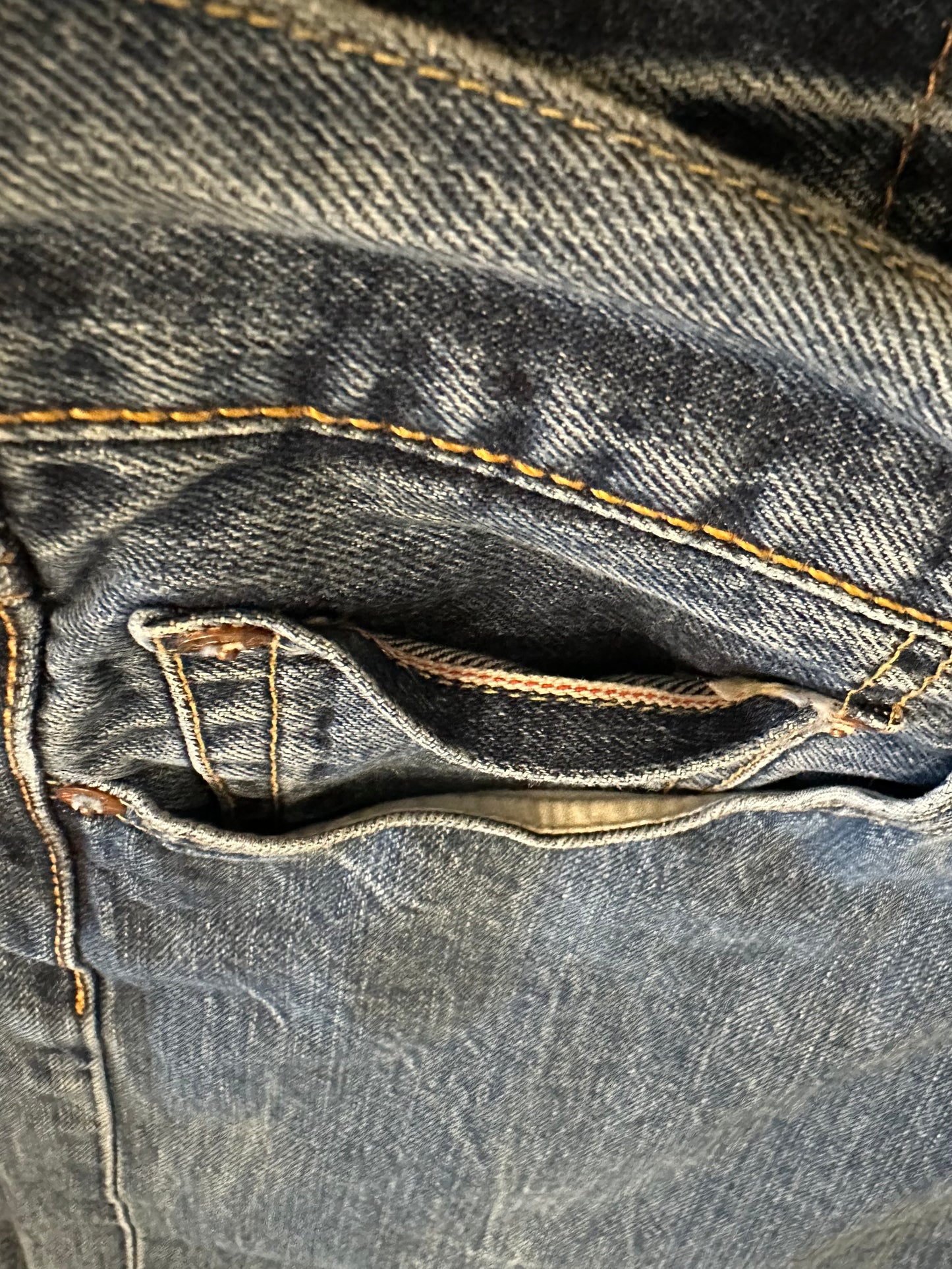 Levi’s 501 Redline Selvedge White Oak Cone Denim Repro USA Jeans (Actual 36x33)