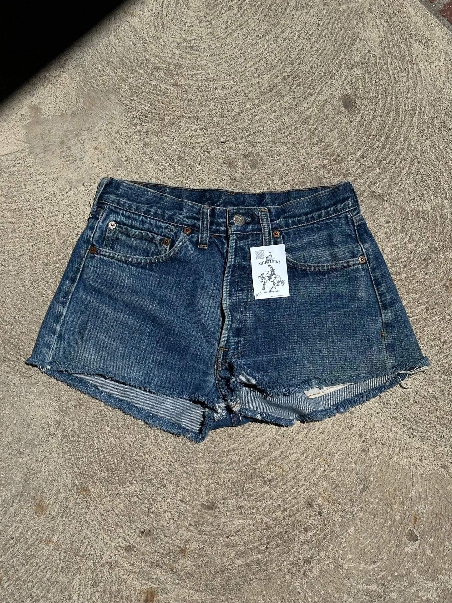 70’s Levi’s Redline Selvedge 501 STF Denim Cutoff Shorts (27” / Modern 26)