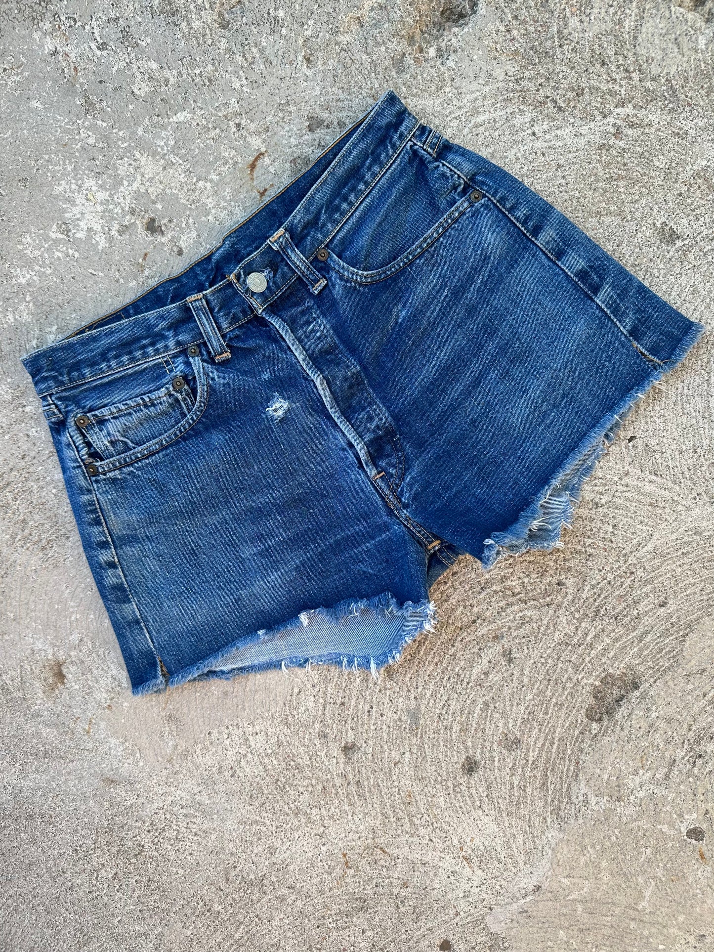 60’s LEVI’S BIG E Redline Selvedge Denim Cutoff Shorts (31” / Modern 29)