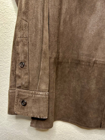 90’s Polo Ralph Lauren Brown Suede Overshirt (Men’s M)