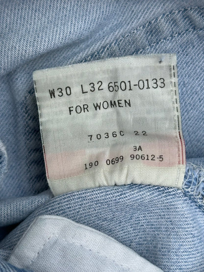 90’s Levi’s 501 Light Wash Denim Jeans (Men’s 27x31/Women’s 26)