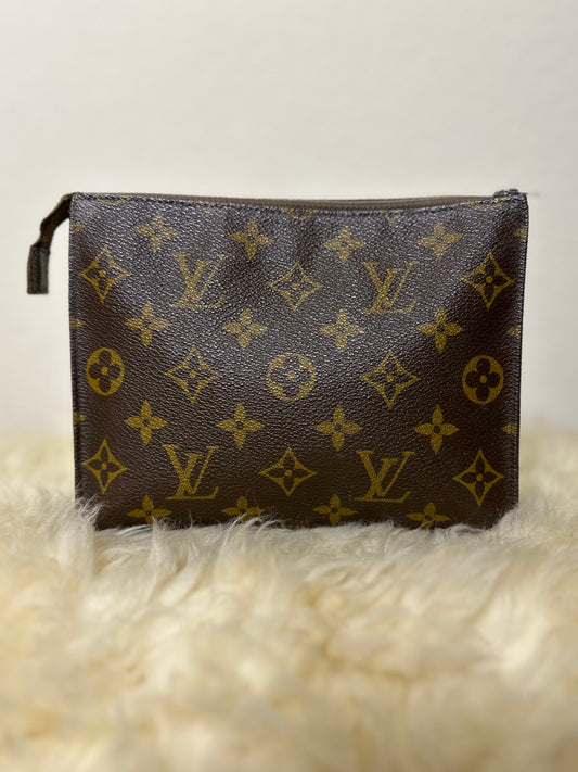 70’s Louis Vuitton Monogram Toiletry Pochette 19 / Sm Clutch Bag