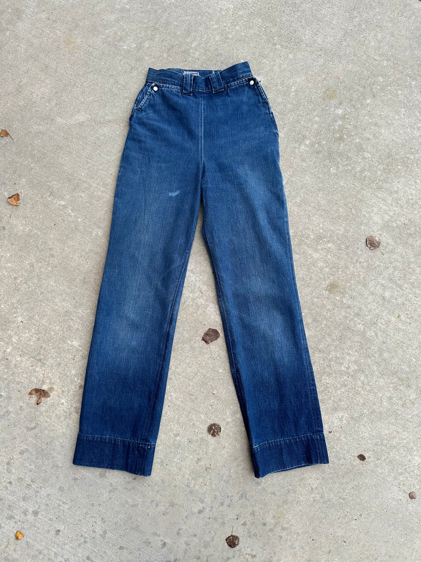 Rare 50’s LEVI’S Big E Western Side Zip Shorthorn Denim Pants (Women’s 24/25)