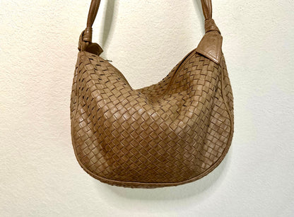 80’s Bottega Veneta Intrecciato Leather Crossbody Bag