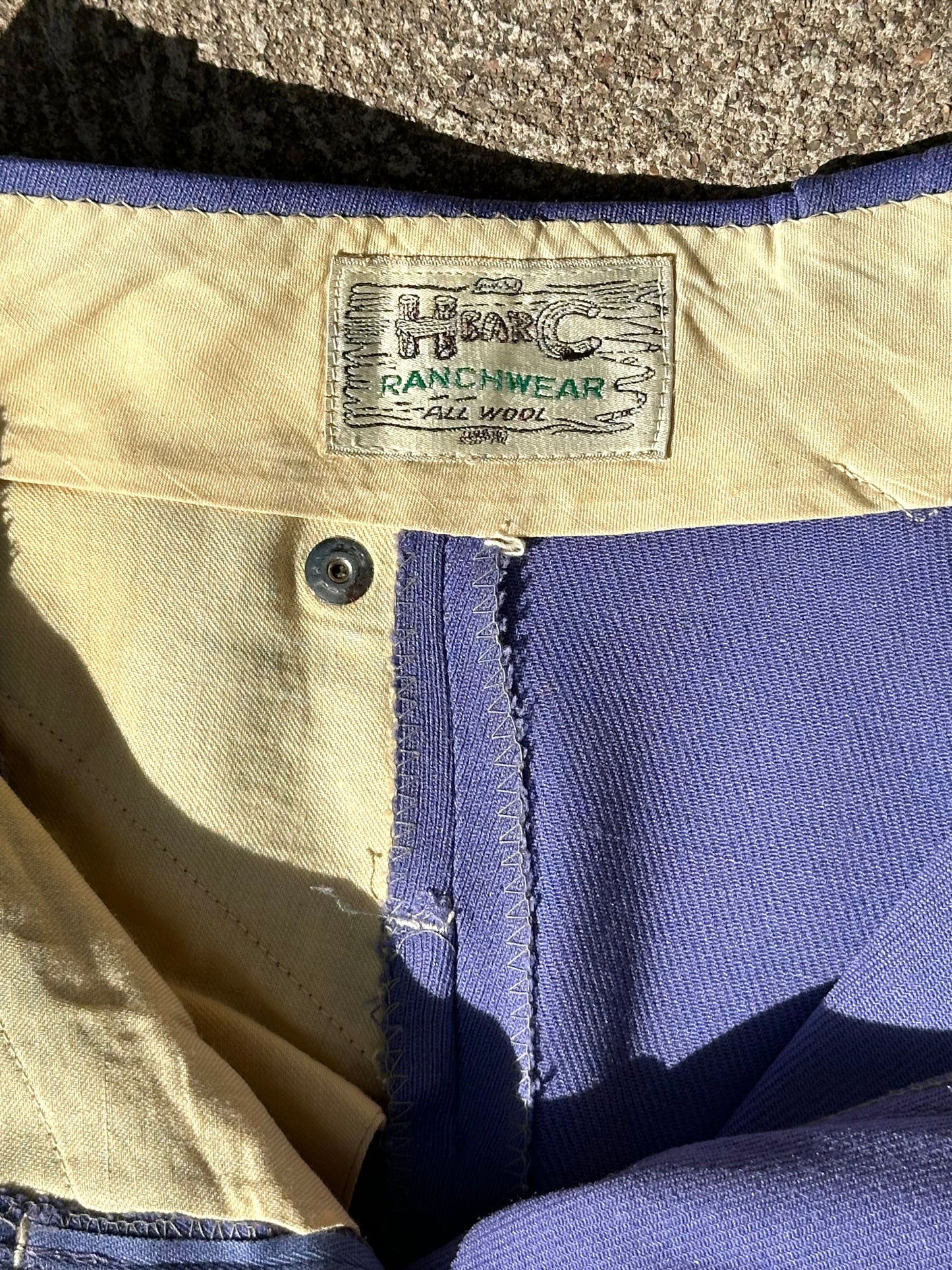 50’s H Bar C Ranchwear Wool Side Zip High-Rise Pants (Women’s 2/4)