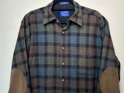 90’s Pendleton Wool Elbow Patch Trail Shirt (Men’s L/XL)