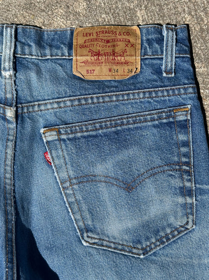 80’s Levi’s 517 Boot Cut Jeans USA (Men’s 33x33 / Women’s 31)