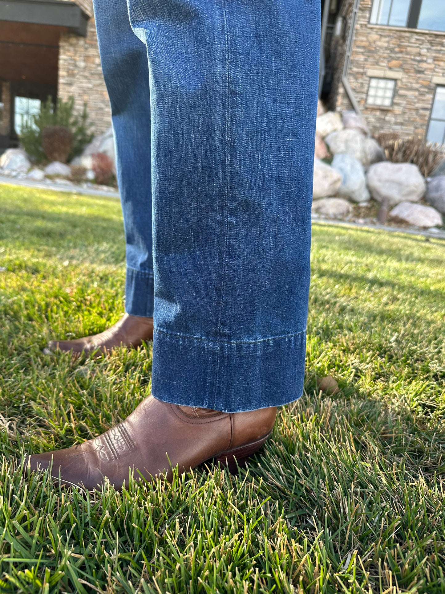 40’s LEVI’S Big E Western Side Zip Shorthorn Denim Pants (Modern 24/25)