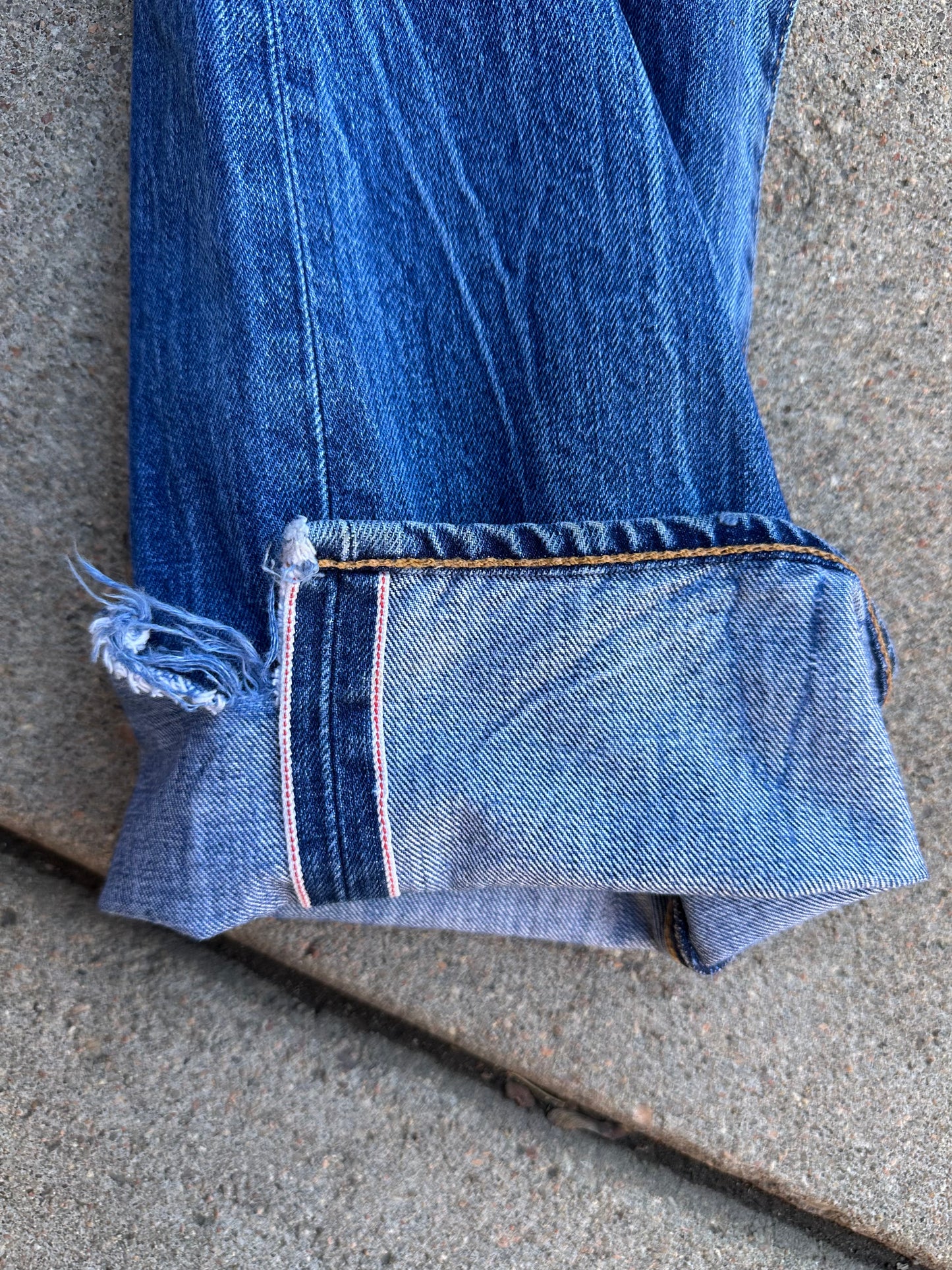 Levi’s 501 Redline Selvedge White Oak Cone Denim Repro USA Jeans (Actual 36x33)