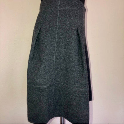 90’s Oscar de la Renta Cashmere Box Pleat Skirt (M/L)