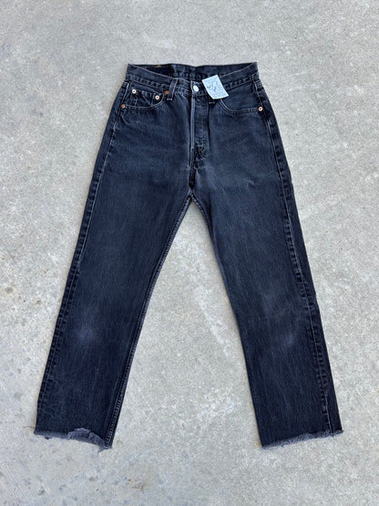 90’s Levi’s 501 Black Denim Jeans USA (26x28 / Women’s 24/25)