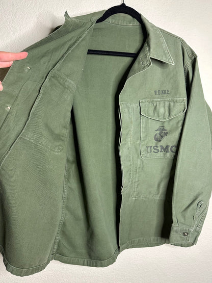 50’s Military P56 Cotton Sateen Utility Shirt OG107 (Unisex M)