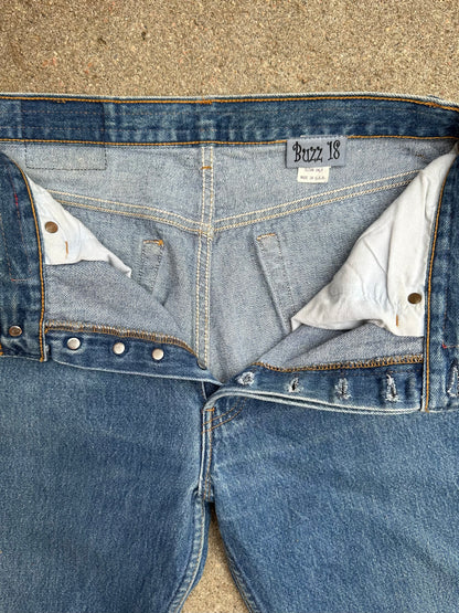 90’s Custom Cowhide Beaded Levi’s 501 Jeans (Modern 29/30)