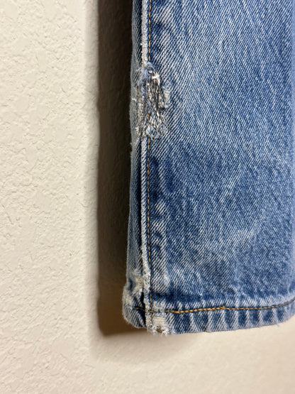 MCA Vintage Revival: Custom 90’s Levi’s 501XX Boro Patchwork Jeans (Modern 4/6)