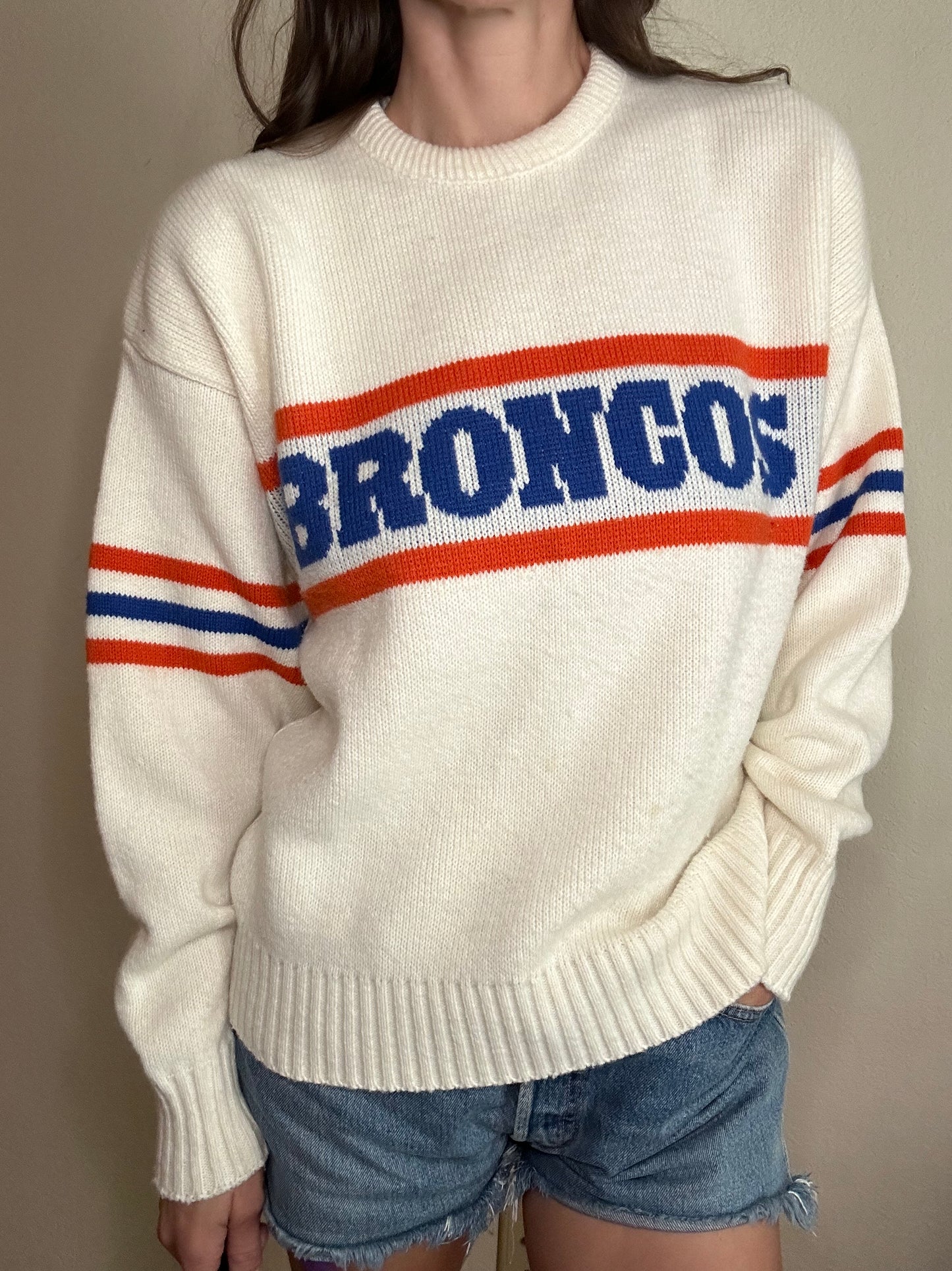 80's Cliff Engle Denver Broncos Sideline Sweater (Unisex M/L)